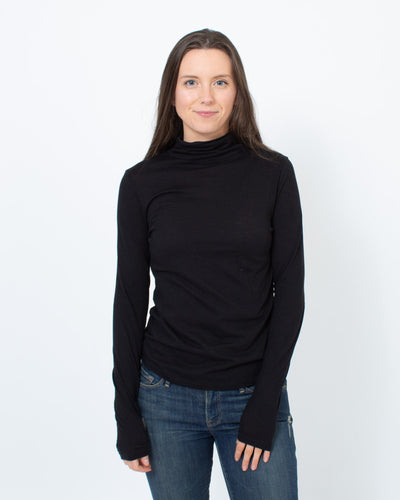 Vince Clothing Small Basic Black Turtleneck Top