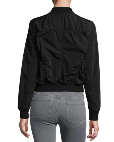 Vince Clothing Small "Ruched" Bomber Jacket