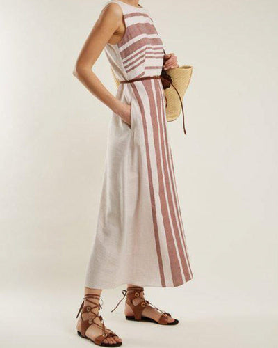 Weekend MaxMara Clothing Medium | US 6 "Dimitri" Linen Dress