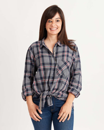 XíRENA Clothing Large Plaid Button Down