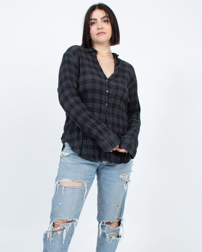 XíRENA Clothing Large Plaid Button Down