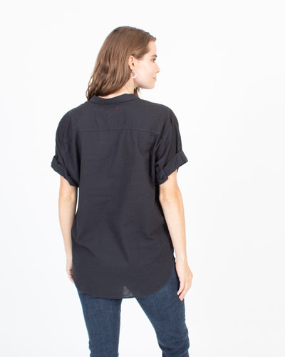 XíRENA Clothing Medium Black Button Down Shirt