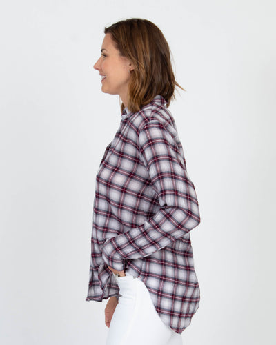 XíRENA Clothing Medium Plaid Button Down Blouse