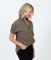 XíRENA Clothing Small Short Sleeve Button Down