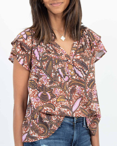 XíRENA Clothing XS Printed Smock Top