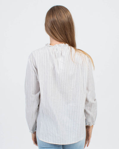 XíRENA Clothing XS Striped Button Down Blouse