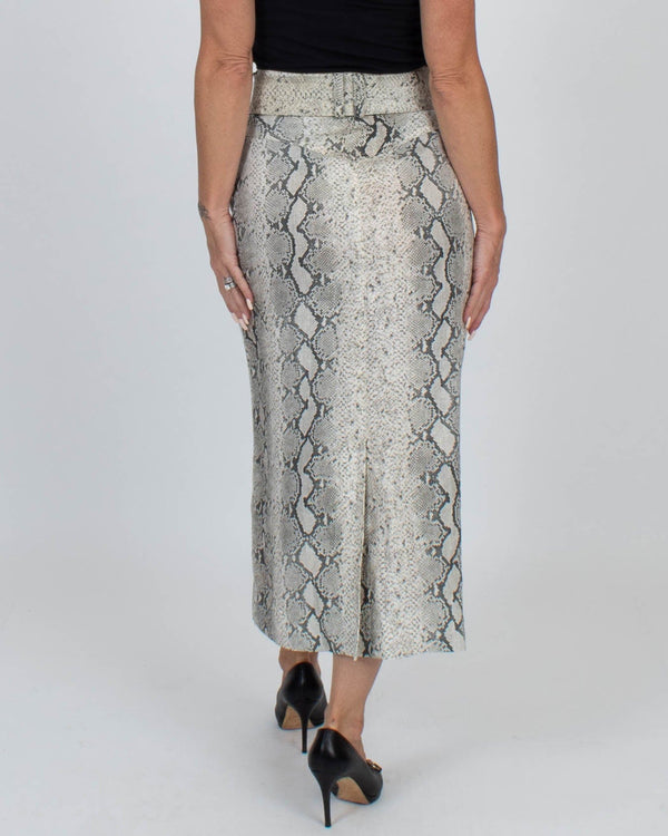 Zimmermann snake sale print skirt